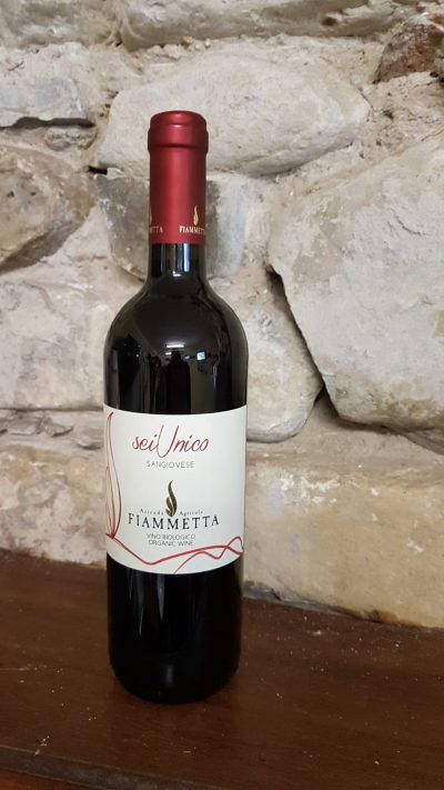 Etichetta storica degli anni 2000 del vino Sangiovese Unico di Cantina Fiammeta